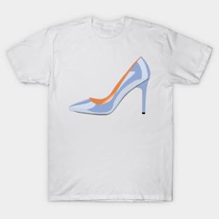 High Heeled Shoe in Serenity Blue T-Shirt